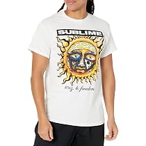 2Bhip Sublime Band Sun Palm Trees Lowrider Graphic T Shirt Natural